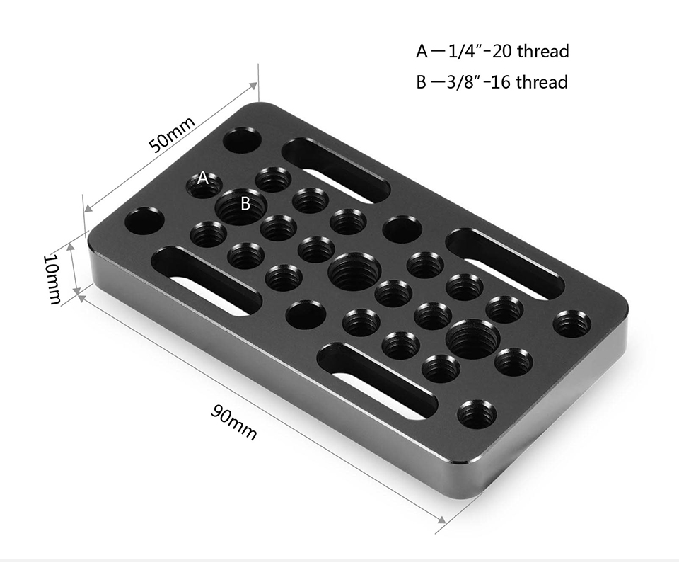 SmallRig-1598-Video-Switching-Cheese-Plate-Camera-Quick-Release-Plate-for-Dovetails-and-Short-Rods-F-1773962-4