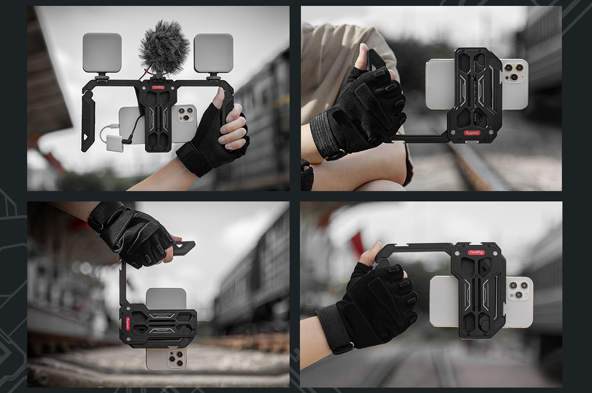 SmallRig-3111-SmartPhone-Cage-with-Foldable-Handles-Grip-support-Wireless-Control-Compact-Portable-f-1948211-9