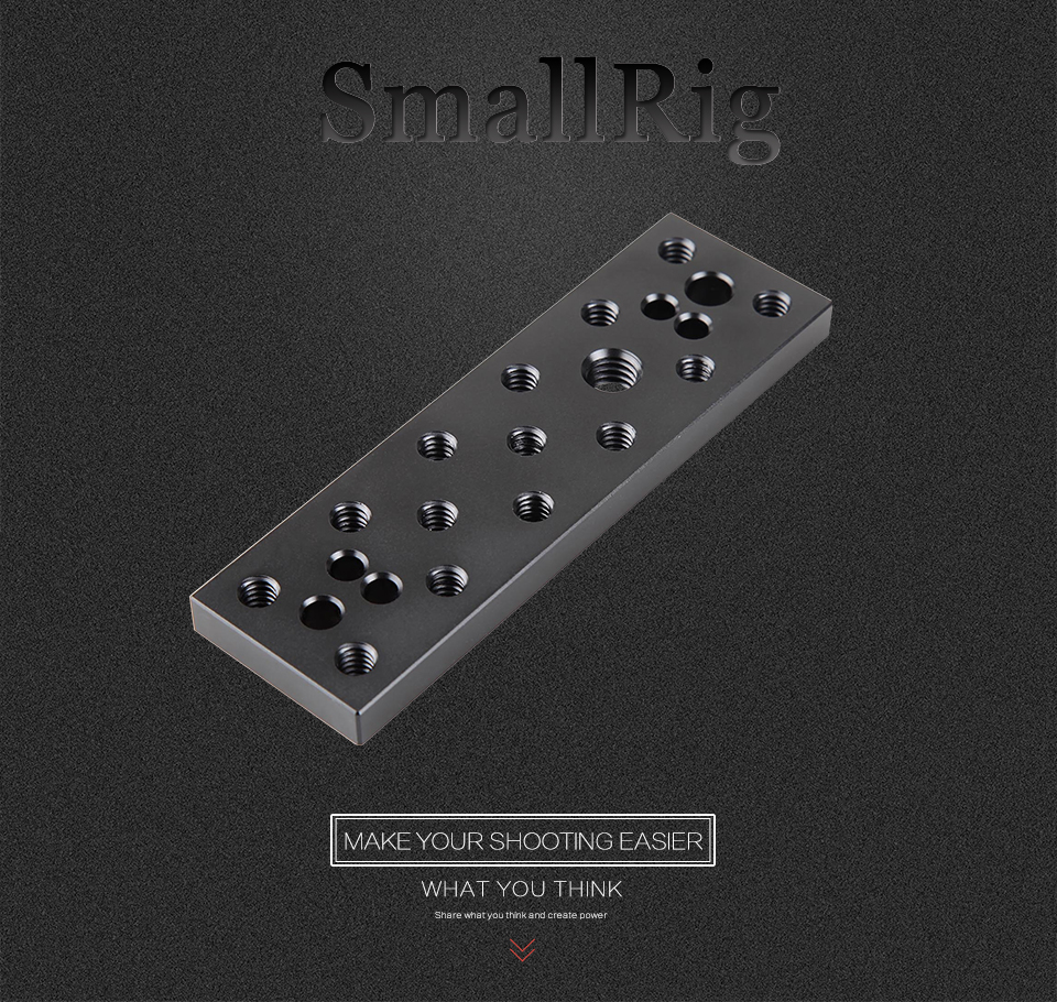 SmallRig-904-Multi-function-Mounting-Plate-Cheese-Plate-with-14-38-inch-Connections-for-Sony-F970-F5-1739882-1