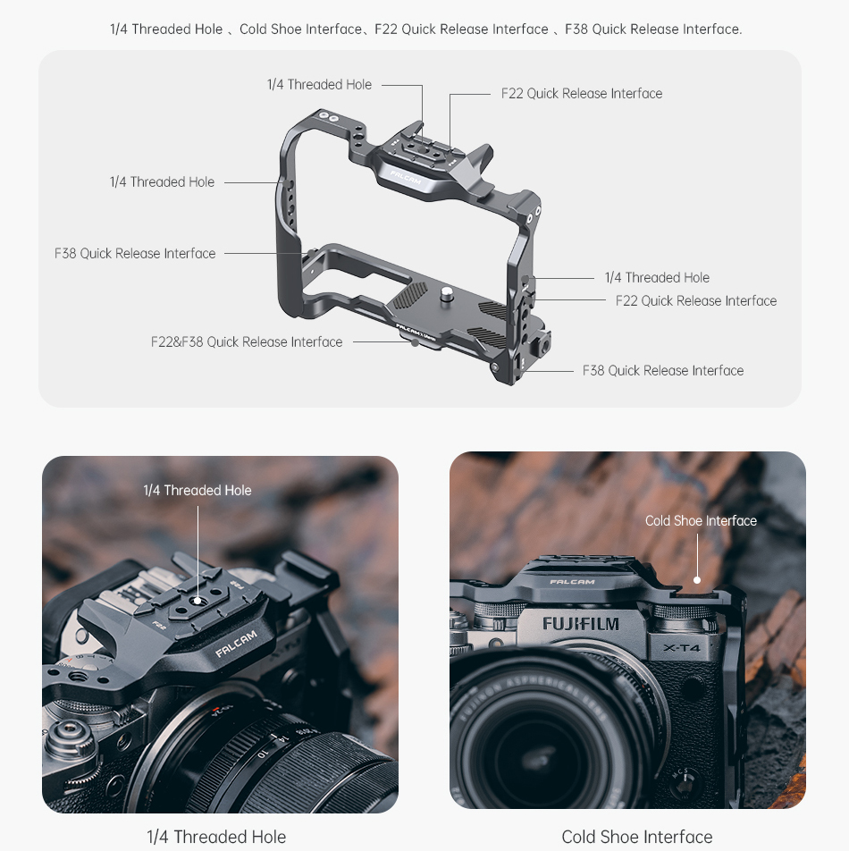 Ulanzi-Falcam-F22-2733-Camera-Cage-for-Fujifilm-X-T4-Quick-Release-Ecosystem-Fully-With-14-inch-F22--1967840-7