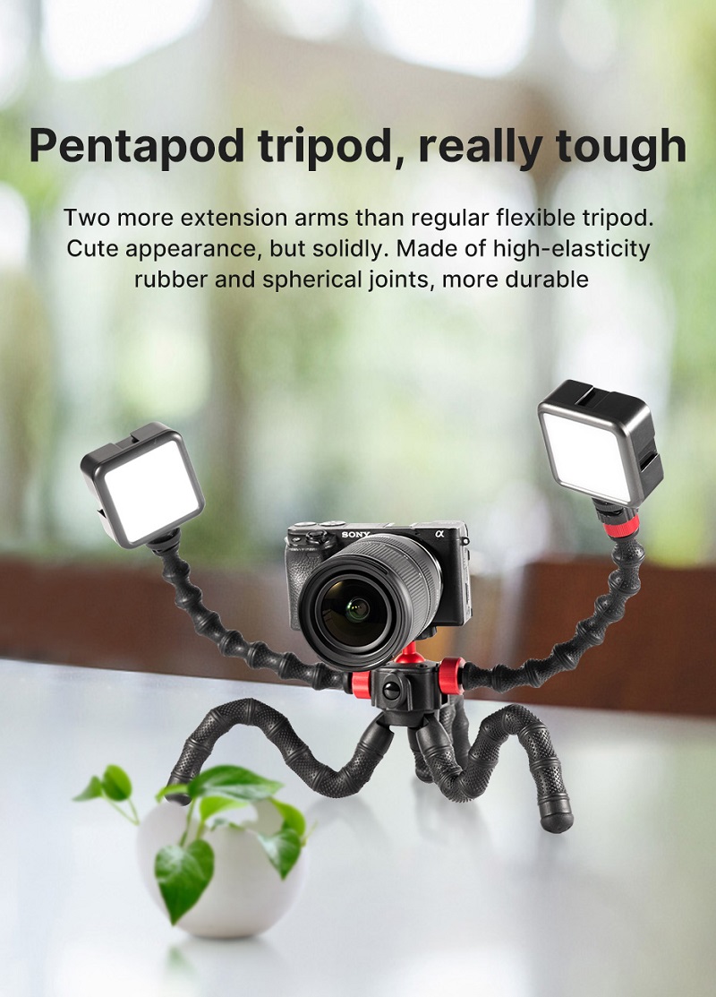 Ulanzi-Smartphone-Filmaking-Kit-Video-Vlog-Kit-with-Tripod-Micrpphone-VL49-Video-Light-Lamp-Flexible-1940727-2