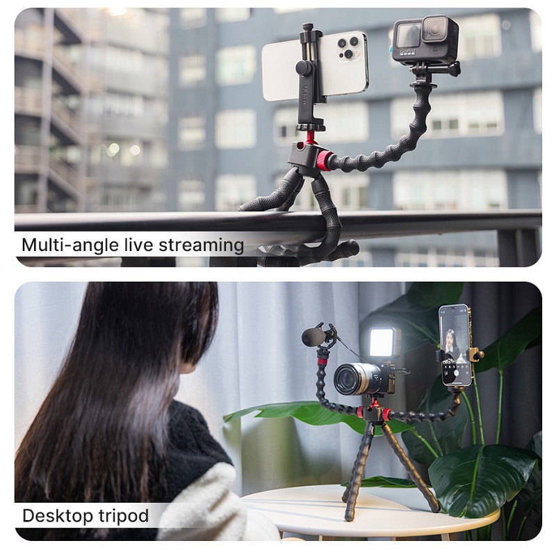 Ulanzi-Smartphone-Filmaking-Kit-Video-Vlog-Kit-with-Tripod-Micrpphone-VL49-Video-Light-Lamp-Flexible-1940727-5