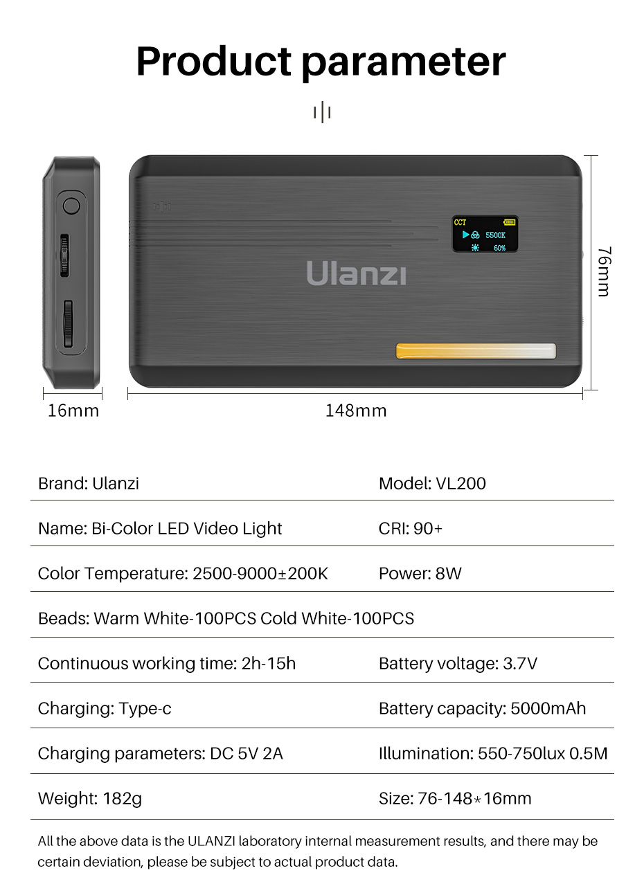 Ulanzi-VL200-Bi-Color-2500k-9000k-LED-Video-Light-Fill-Lemp-With-Ball-Head-Soft-Diffuser-for-Vlog-Ma-1943640-10