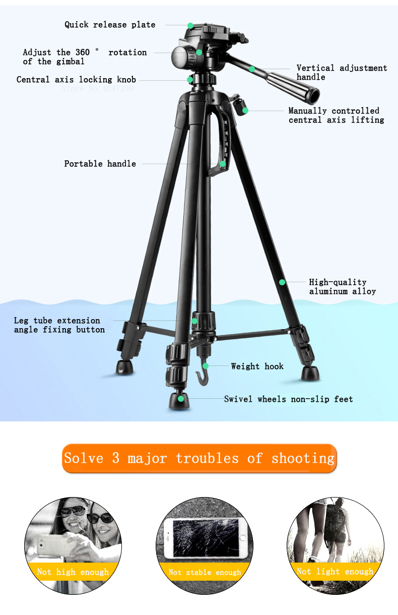 WEIFENG-3520-55CM-139CM-Portable-Tripod-for-SLR-Camera-Camcorder-Mobile-Phone-Photography-Selfie-Liv-1948216-4