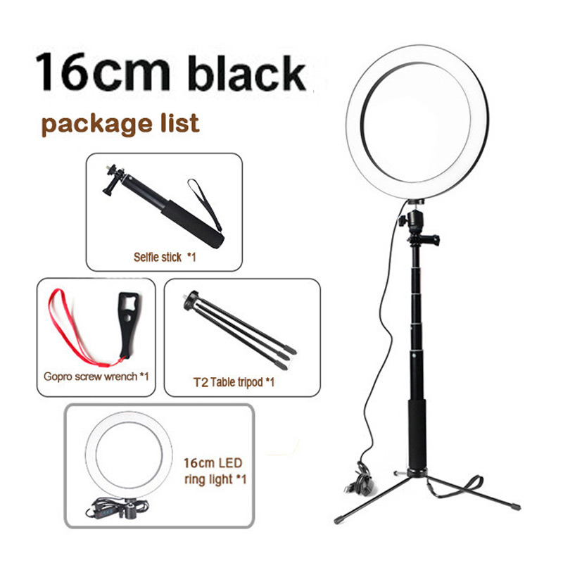 Yingnuost-5500K-Dimmable-Video-Light-16cm-LED-Ring-Lamp-with-Wrench-Selfie-Stick-tripod-for-Youtube--1590121-1