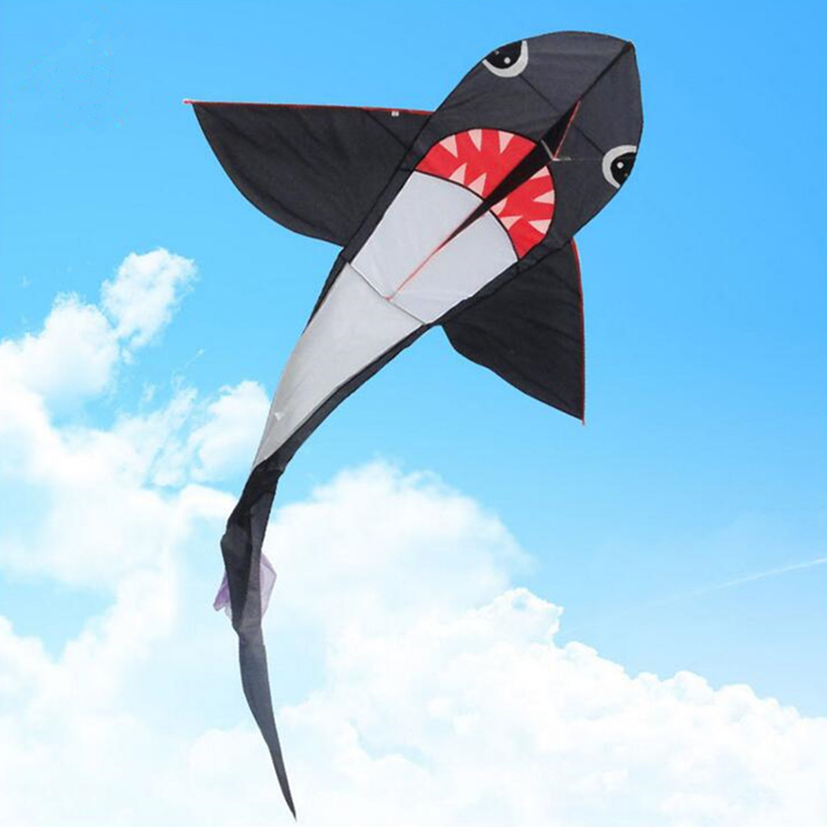 5577-Inches-Big-Size-Shark-Kite-Kid-Outdoor-Play-Toys-Without-Line-Winder-1436719-3