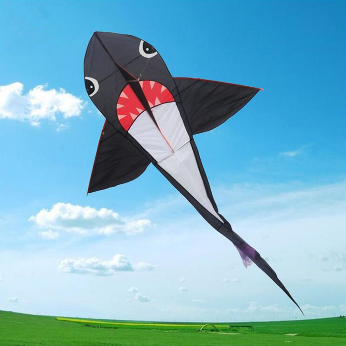 5577-Inches-Big-Size-Shark-Kite-Kid-Outdoor-Play-Toys-Without-Line-Winder-1436719-4