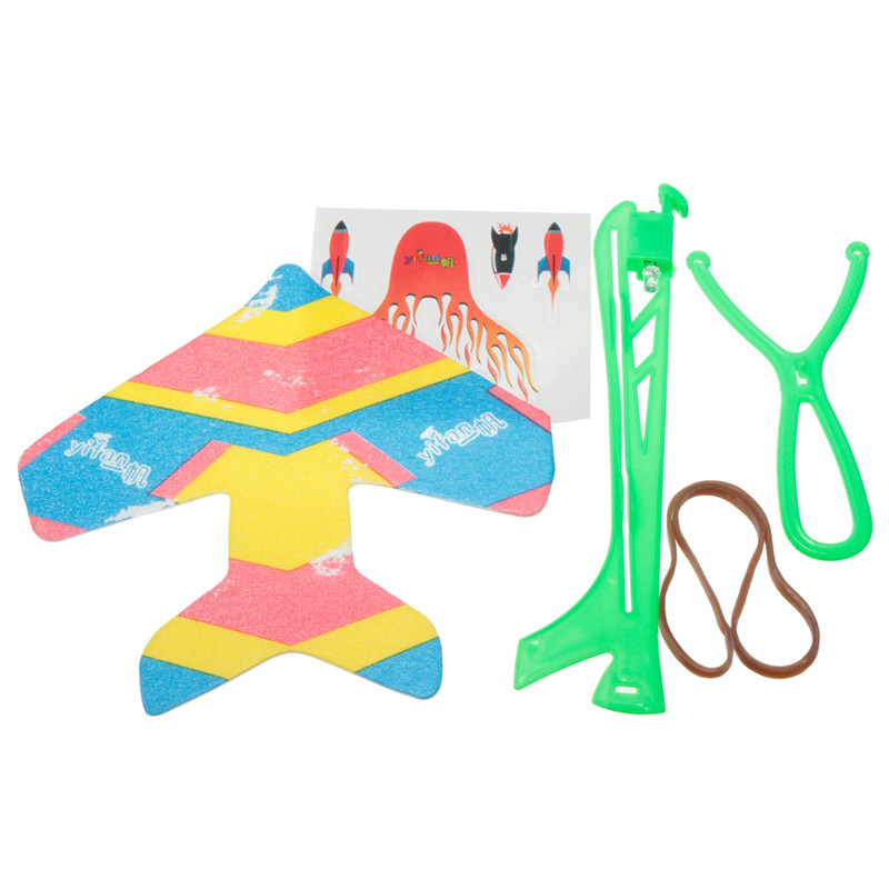 LED-Light-Plane-DIY-Model-Arrow-Rocket-Flying-Toy-Party-Gift-Elastic-1040572-7