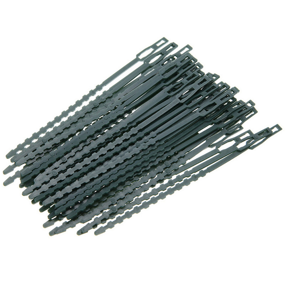 50Pcs-Adjustable-Plastic-Plant-Cable-Ties-Reusable-Cable-Ties-Garden-Tree-Climbing-Support-1710193-2