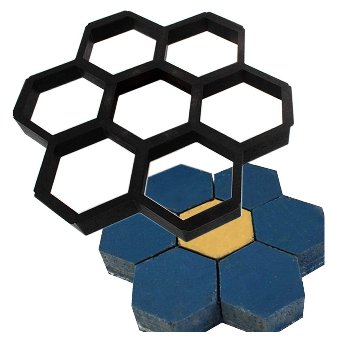 Honeycomb-Hexagon-Walk-Maker-Stepping-Stone-Reusable-Paver-Molds-Brick-Mould-Cement-Brick-Mold-DIY-G-1521991-3
