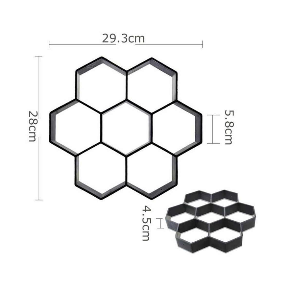 Honeycomb-Hexagon-Walk-Maker-Stepping-Stone-Reusable-Paver-Molds-Brick-Mould-Cement-Brick-Mold-DIY-G-1521991-8