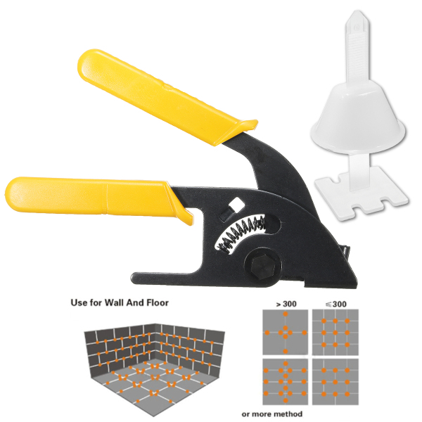 100PCS-ClipsPliers-Tile-Spacer-Tile-Leveling-System-Tiling-Clip-Wedges-Flooring-Tool-1147999-4