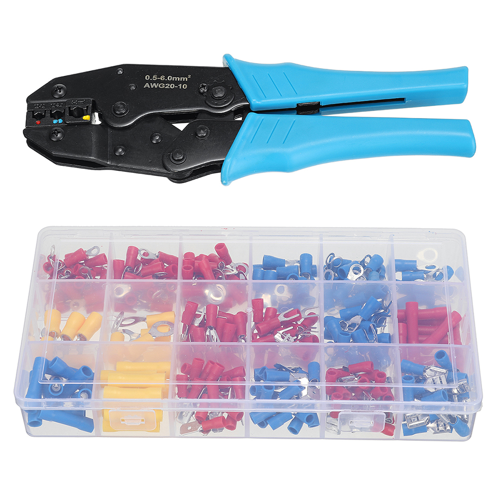 300PCS-Boxed-HS-30J-Crimping-Pliers--Cold-pressed-Cable-Terminal-Copper-Terminal-Combination-1928992-1