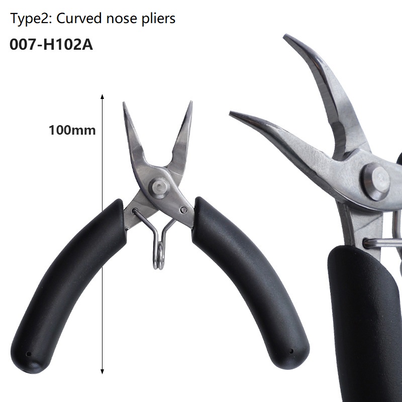 4-Inch-Mini-NeedleFlatCurved-Nose-Pliers-Stainless-Steel-Palm-Pliers-Small-Electronic-Tools-1859987-3