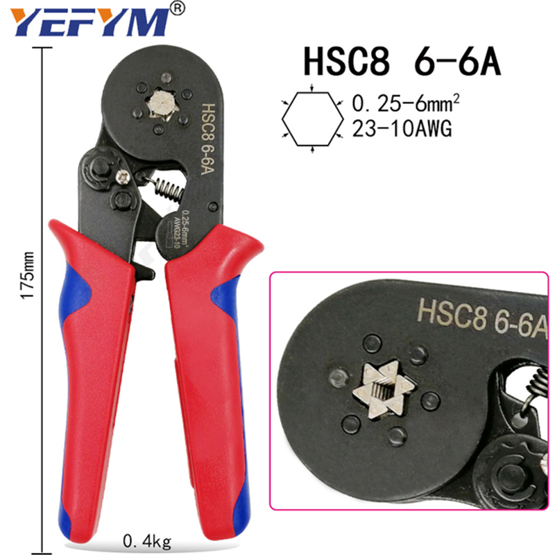 HSC8-6-6A-Crimping-Pliers--Ye-1-Wire-Stripping-Pliers--1200pcs-Terminal-Set-1928509-9
