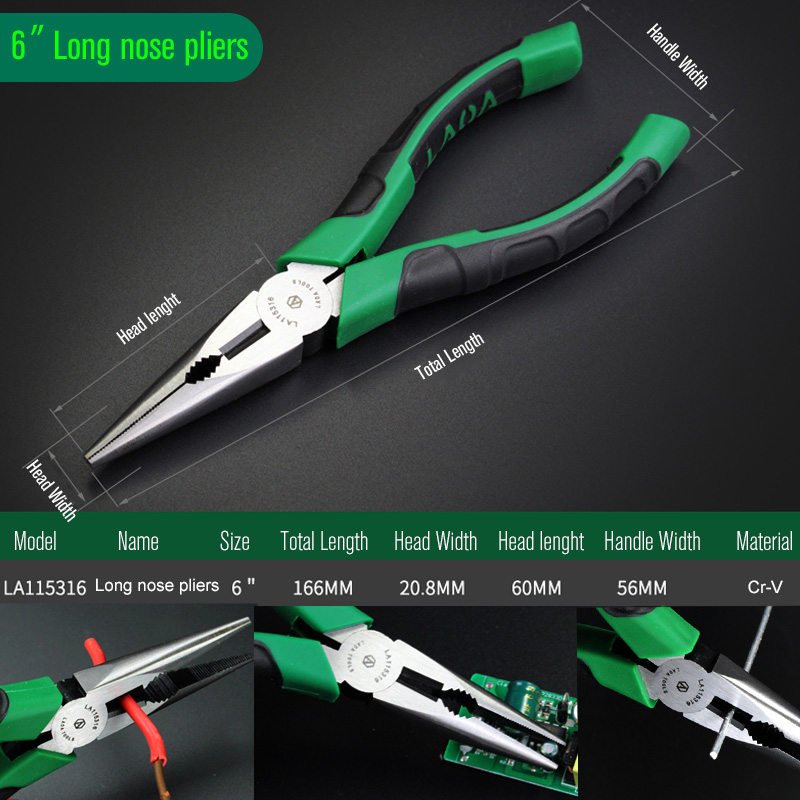 LAOA-Wire-Cutter-Japan-Type-Long-Nose-Pliers-Cr-V-Fishing-Pliers-Fish-Tools-Steel-Wire-Side-Cutter-1799315-4