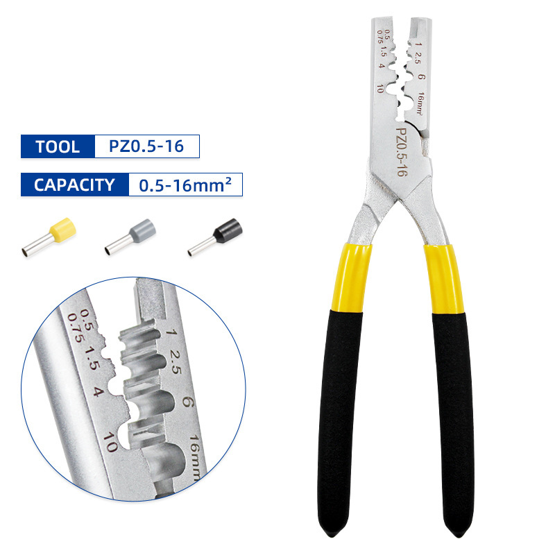 PZ05-16-Crimping-Tool-VE-Connector-025-25-Crimp-Pliers-For-Cable-End-Sleeves-Special-Tube-Tubular-Te-1898795-7