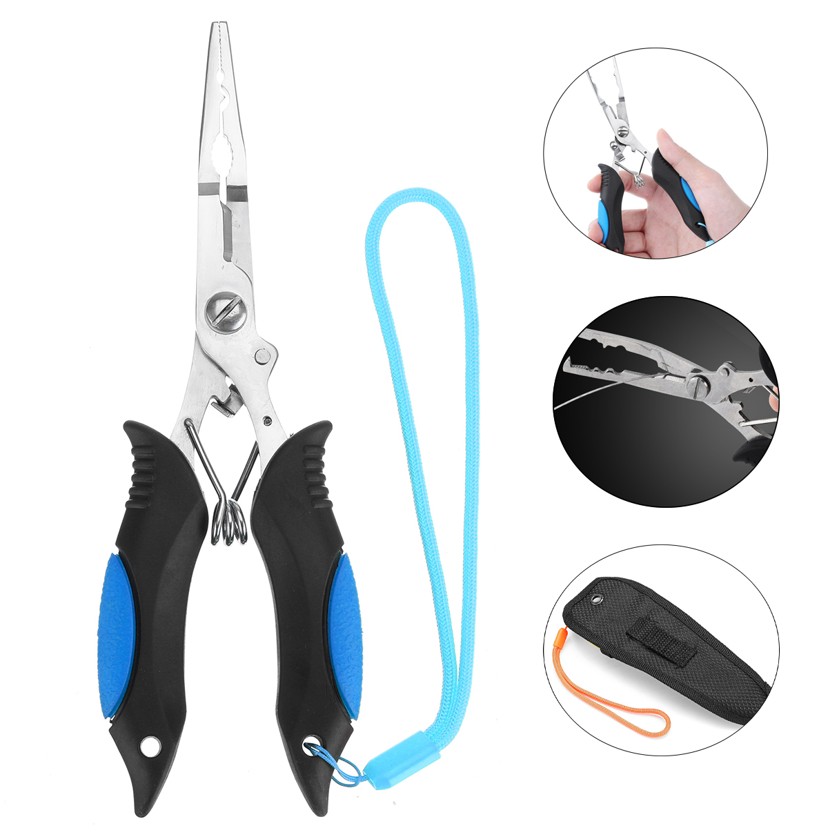 Pliers-Hook-Remover-Line-Cutter-Stainless-Steel-Scissors-w-Storage-Bag-Pliers-1808297-4