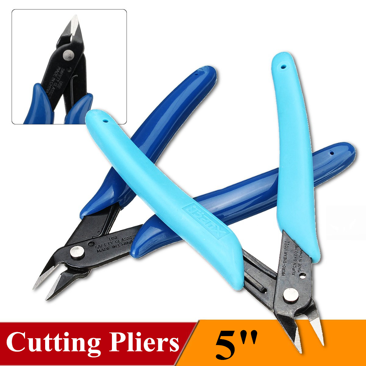 Pliers-Nipper-H-Practical-Electrical-Wire-Cable-Cutter-Cutting-Side-Snips-Flush-Pliers-Mini-Pliers-1371806-1