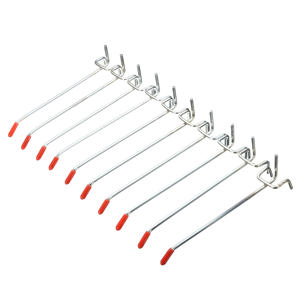 10Pcs-Stainless-Steel-Wall-Display-Hooks-for-Coat-Shop-Slatwall-Panel-10-times-150MM-1085252-2