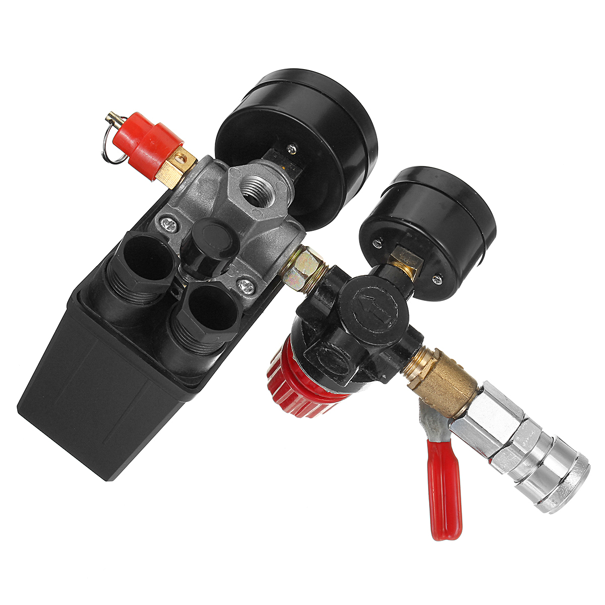 120-PSI-Air-Compressor-Pressure-Switch-Control-Valve-Manifold-Regulator-Gauges-With-Quick-Connector-1694771-10