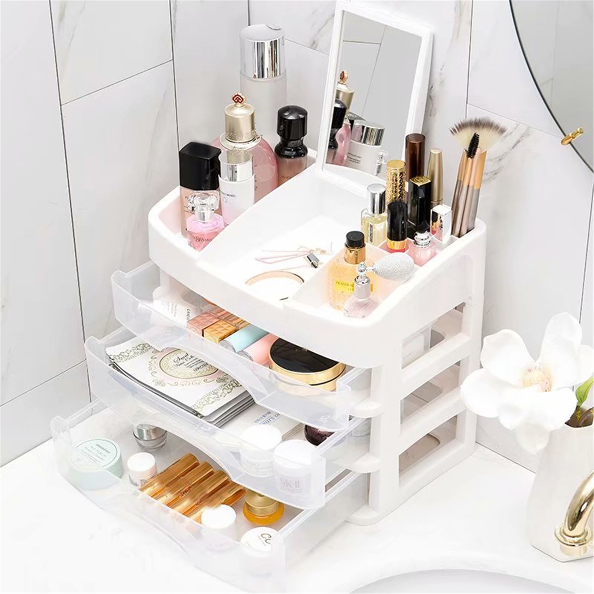 23-Layers-Clear-Drawers-Makeup-Case-Cosmetic-Organizer-Storage-Jewelry-Box-Holder-1490773-2
