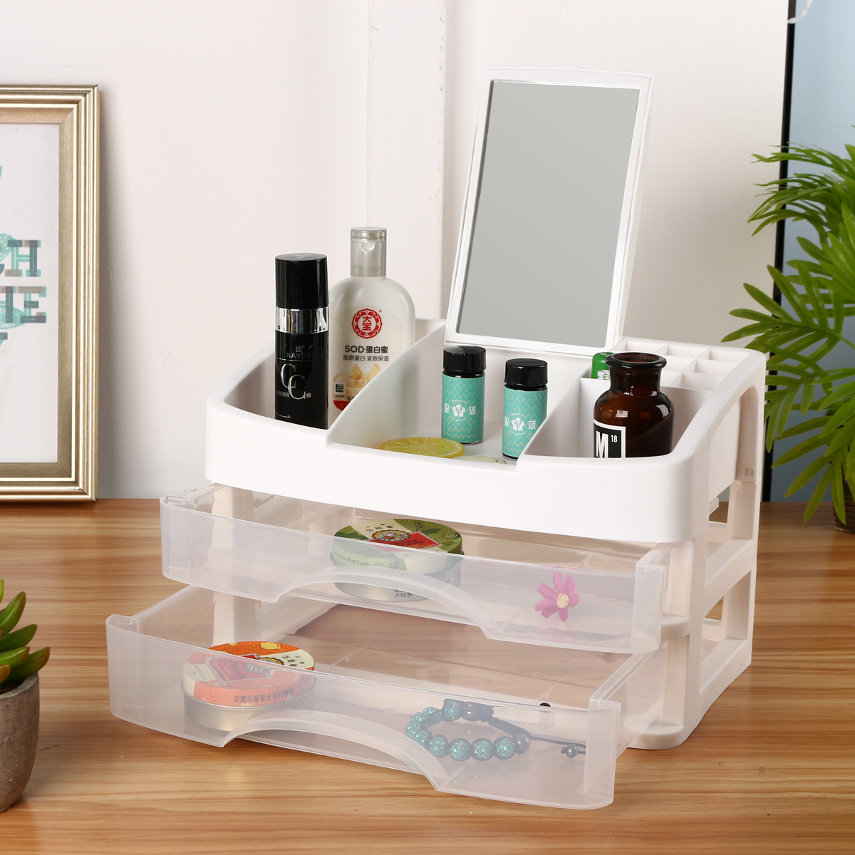 23-Layers-Clear-Drawers-Makeup-Case-Cosmetic-Organizer-Storage-Jewelry-Box-Holder-1490773-4