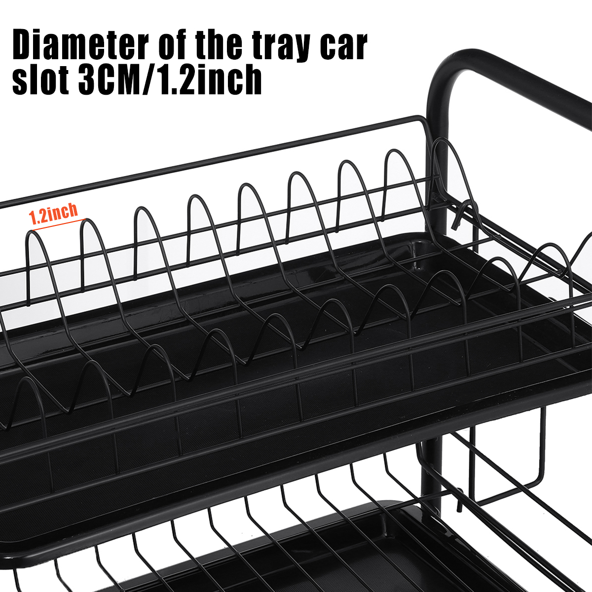 23-Tier-Stainless-Steel-Dish-Rack-Drainer-Cutlery-Kitchen-Storage-Holder-1780294-4