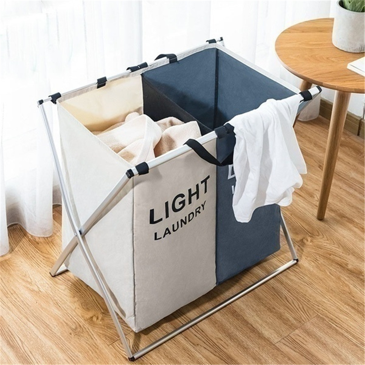 3-Grids-Foldable-Clothes-Storage-Hamper-Baskets-Organizer-Laundry-Bag-1626545-7