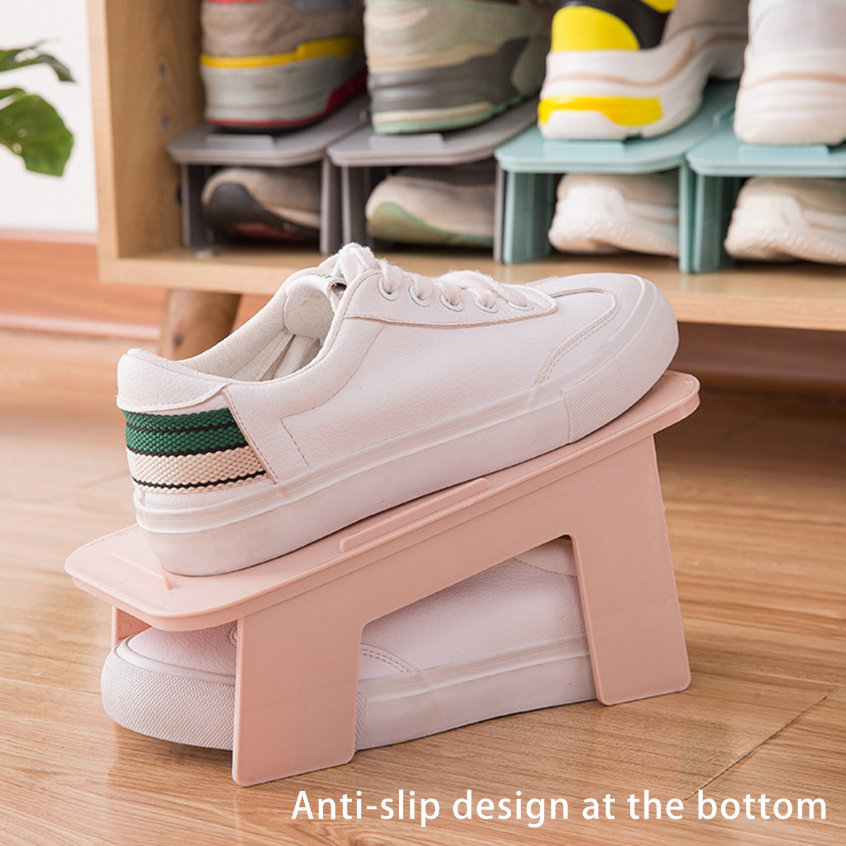 4-Colors-Removeable-Double-Layer-Shoes-Racks-Display-Shoe-Shelf-1621269-4