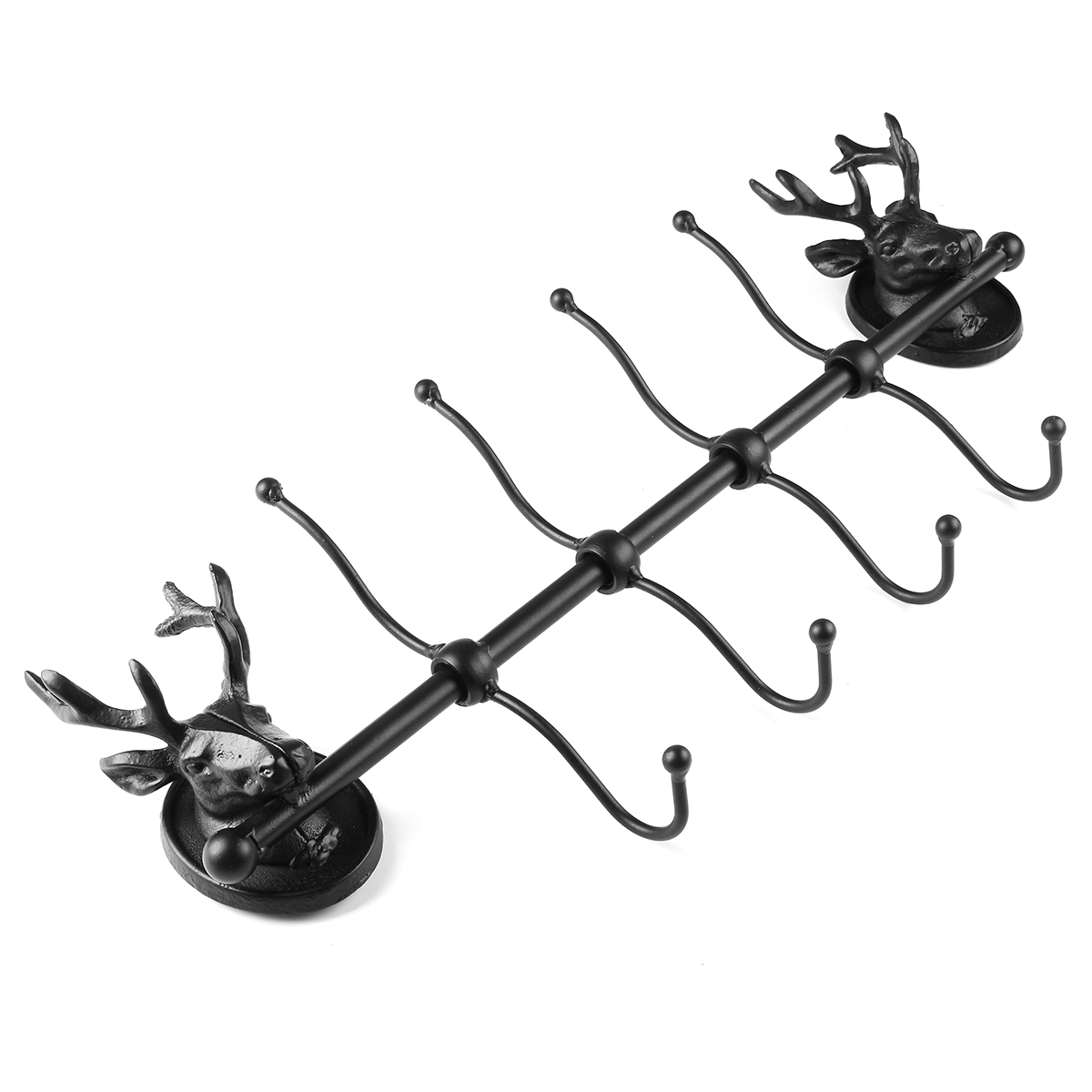 Antique-Animal-Head-Deer-Stag-Hook-Wall-Mount-Hanger-Cast-Iron-Rack-Holder-Home-Decor-1267412-1