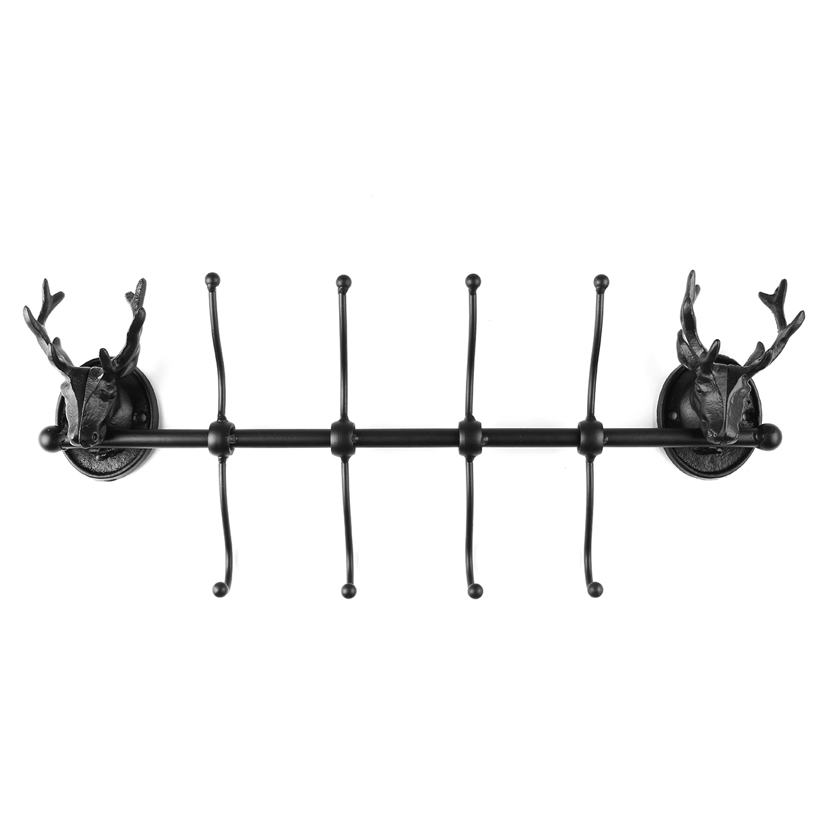 Antique-Animal-Head-Deer-Stag-Hook-Wall-Mount-Hanger-Cast-Iron-Rack-Holder-Home-Decor-1267412-3