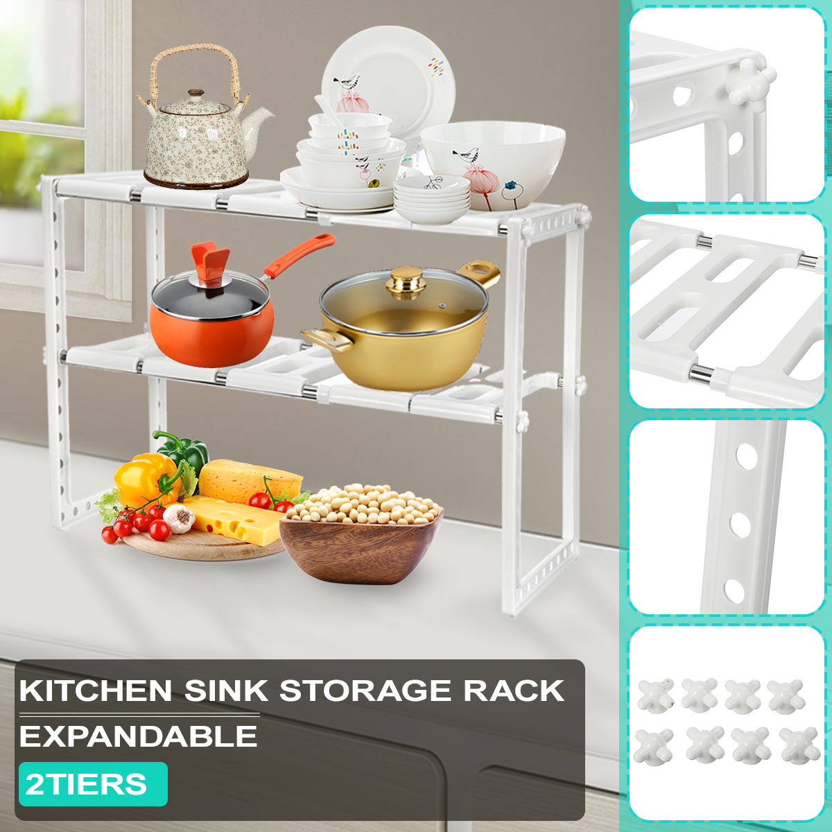 Expandable-Kitchen-Storage-Shelf-Bathroom-Shoe-Houseplant-Organizer-Rack-Holder-1628516-1