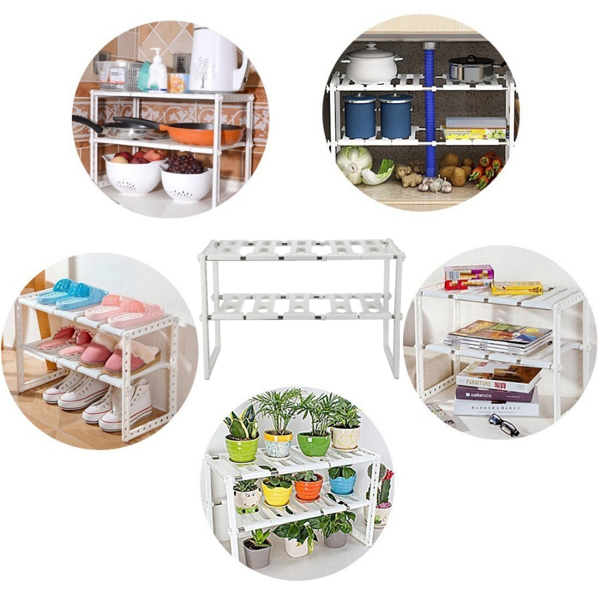 Expandable-Kitchen-Storage-Shelf-Bathroom-Shoe-Houseplant-Organizer-Rack-Holder-1628516-4