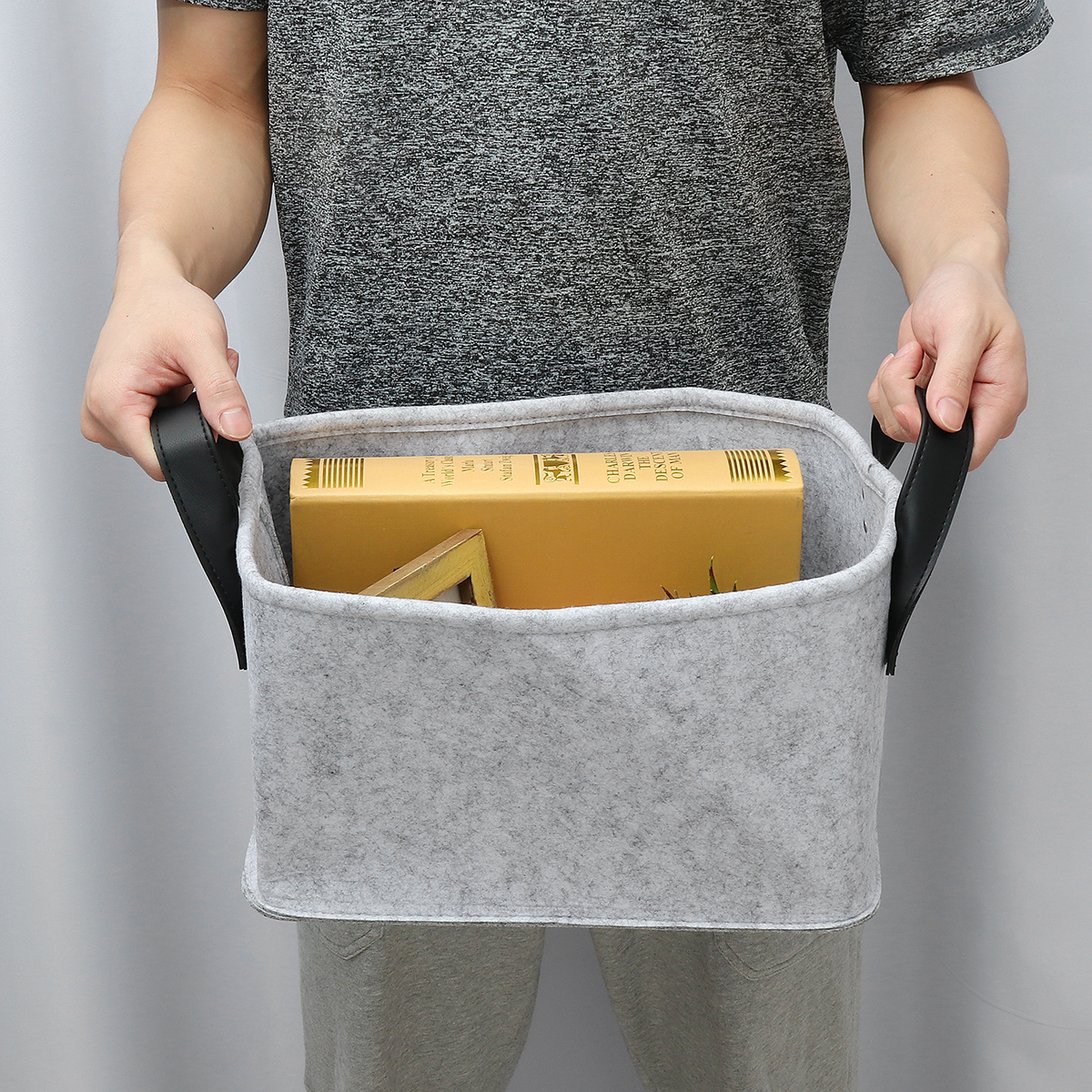 Felt-Storage-Basket-Closet-Toy-Book-Hamper-Laundry-Bag-Shelf-Box-Desktop-Organizer-1507964-3