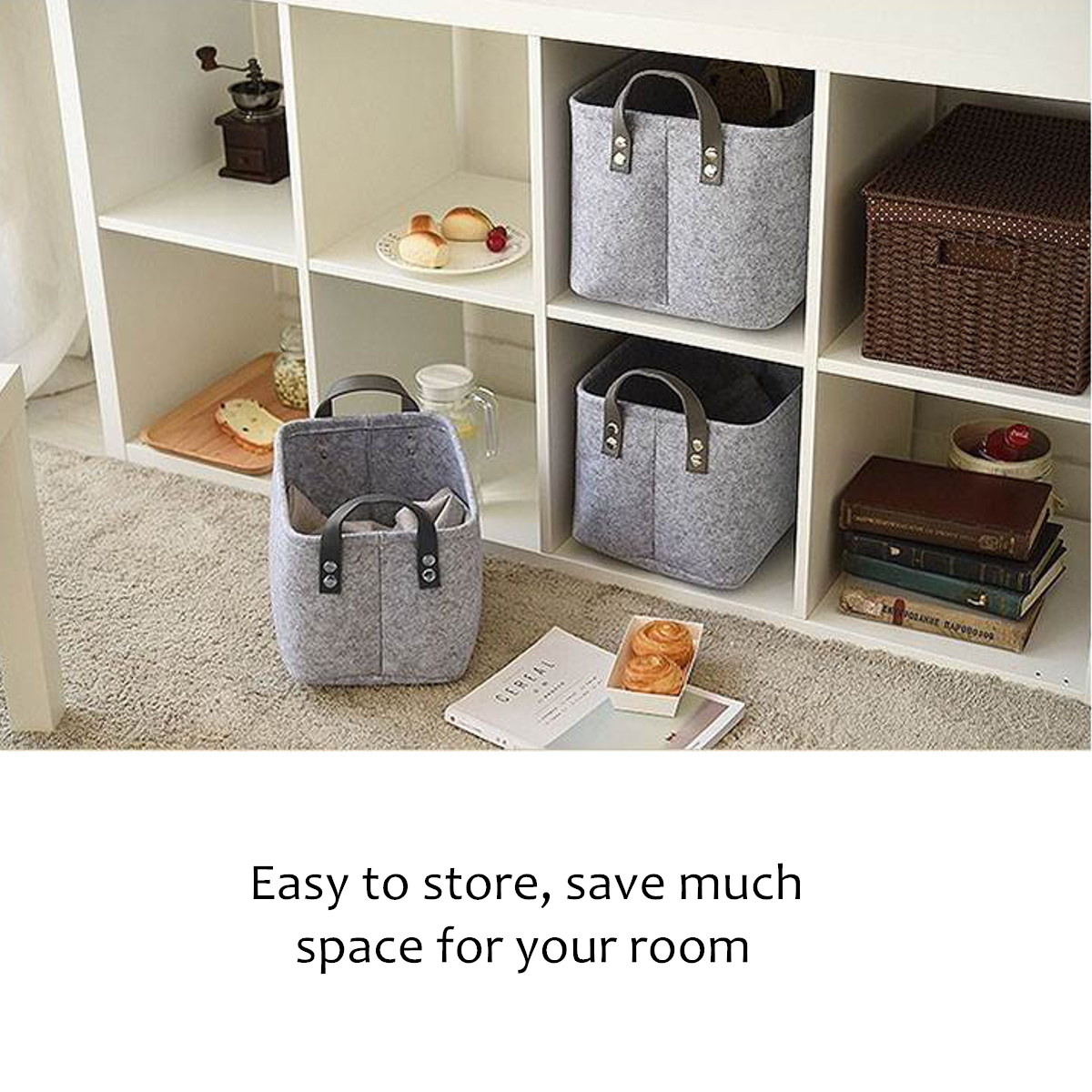 Felt-Storage-Basket-Closet-Toy-Book-Hamper-Laundry-Bag-Shelf-Box-Desktop-Organizer-1507964-4