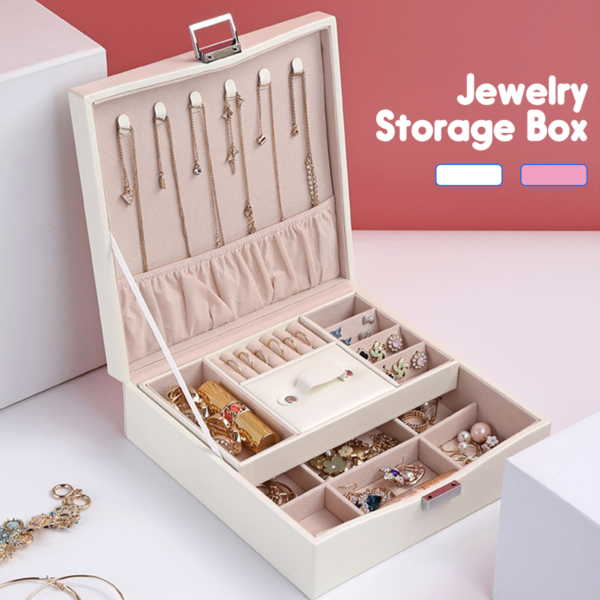 Flannel-Square-Jewelry-Box-Simple-Layout-2-Layers-Makeup-Organizer-Choker-Ring-Necklace-Storage-Box-1493604-1