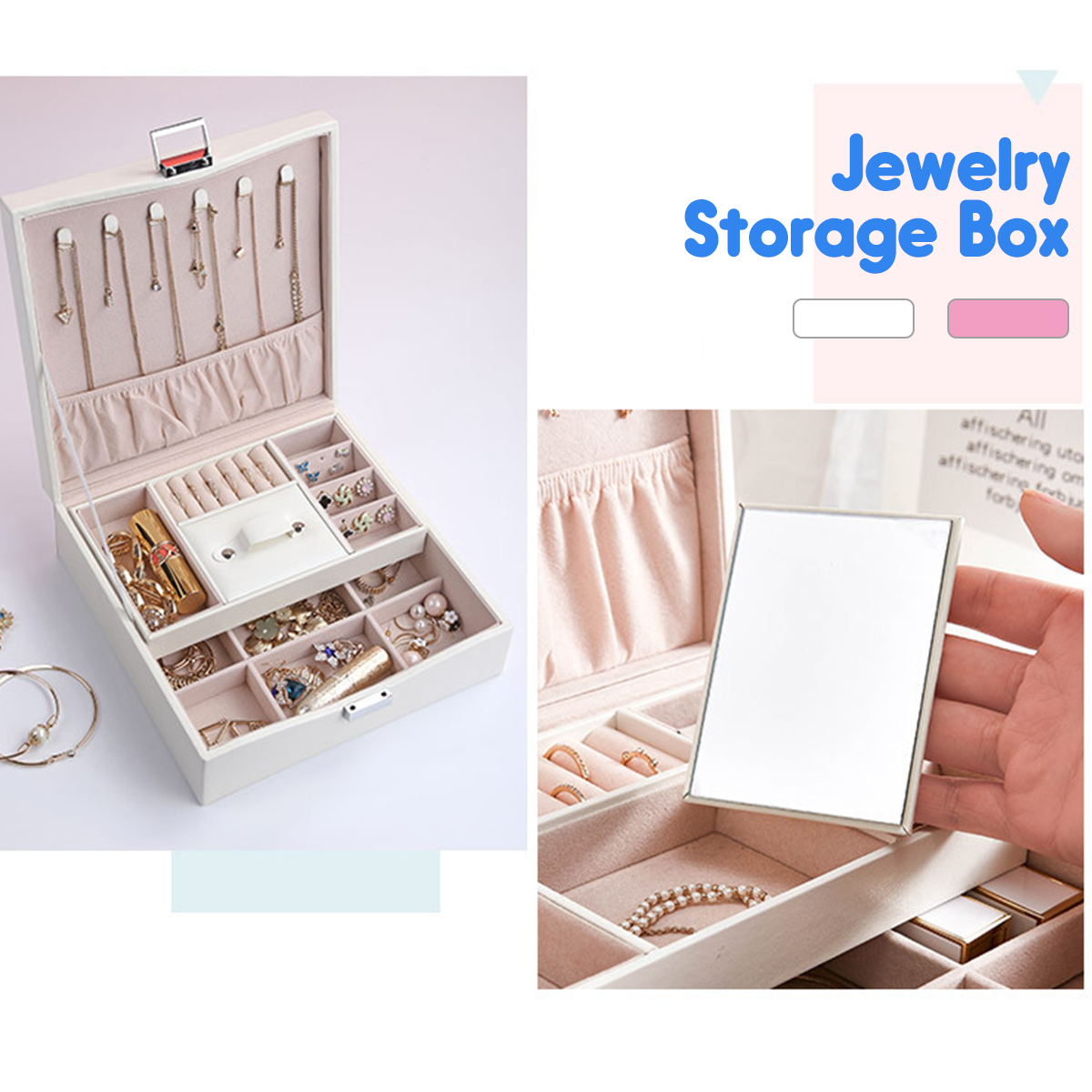 Flannel-Square-Jewelry-Box-Simple-Layout-2-Layers-Makeup-Organizer-Choker-Ring-Necklace-Storage-Box-1493604-2
