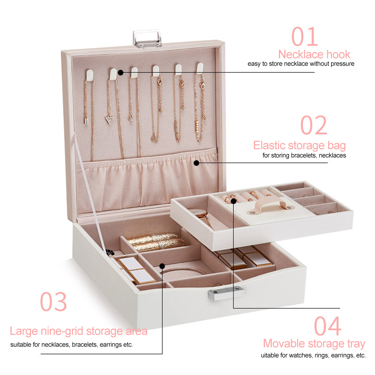 Flannel-Square-Jewelry-Box-Simple-Layout-2-Layers-Makeup-Organizer-Choker-Ring-Necklace-Storage-Box-1493604-3