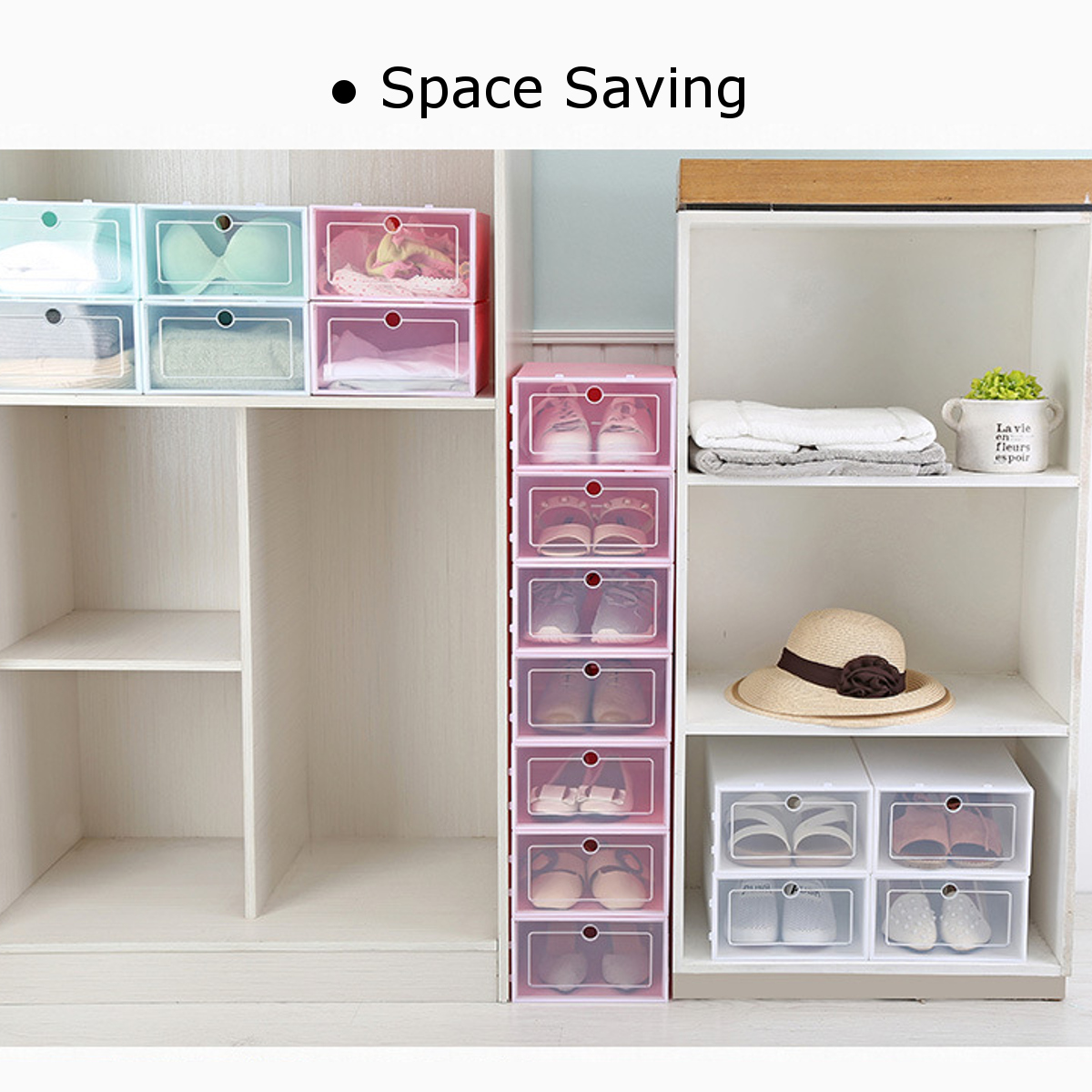 Foldable-Clear-Plastic-Shoe-Storage-Boxes-Display-Organizer-Stackable-Tidy-Save-Space-Single-Box-1370764-3