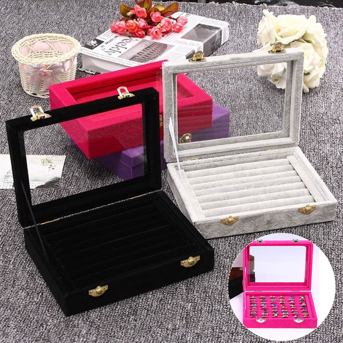 Jewelry-Velvet-Wood-Ring-Display-Organizer-Box-Tray-Holder-Earring-Storage-Case-1589869-2