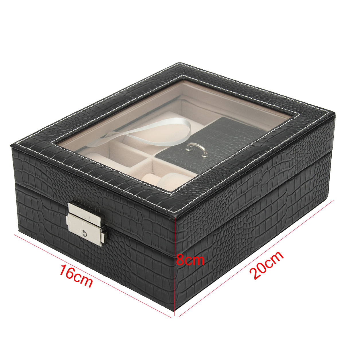 Leather-Display-Case-Organizer-Acrylic-Collection-Box-for-Storage-Watch-Jewelry-1212472-3