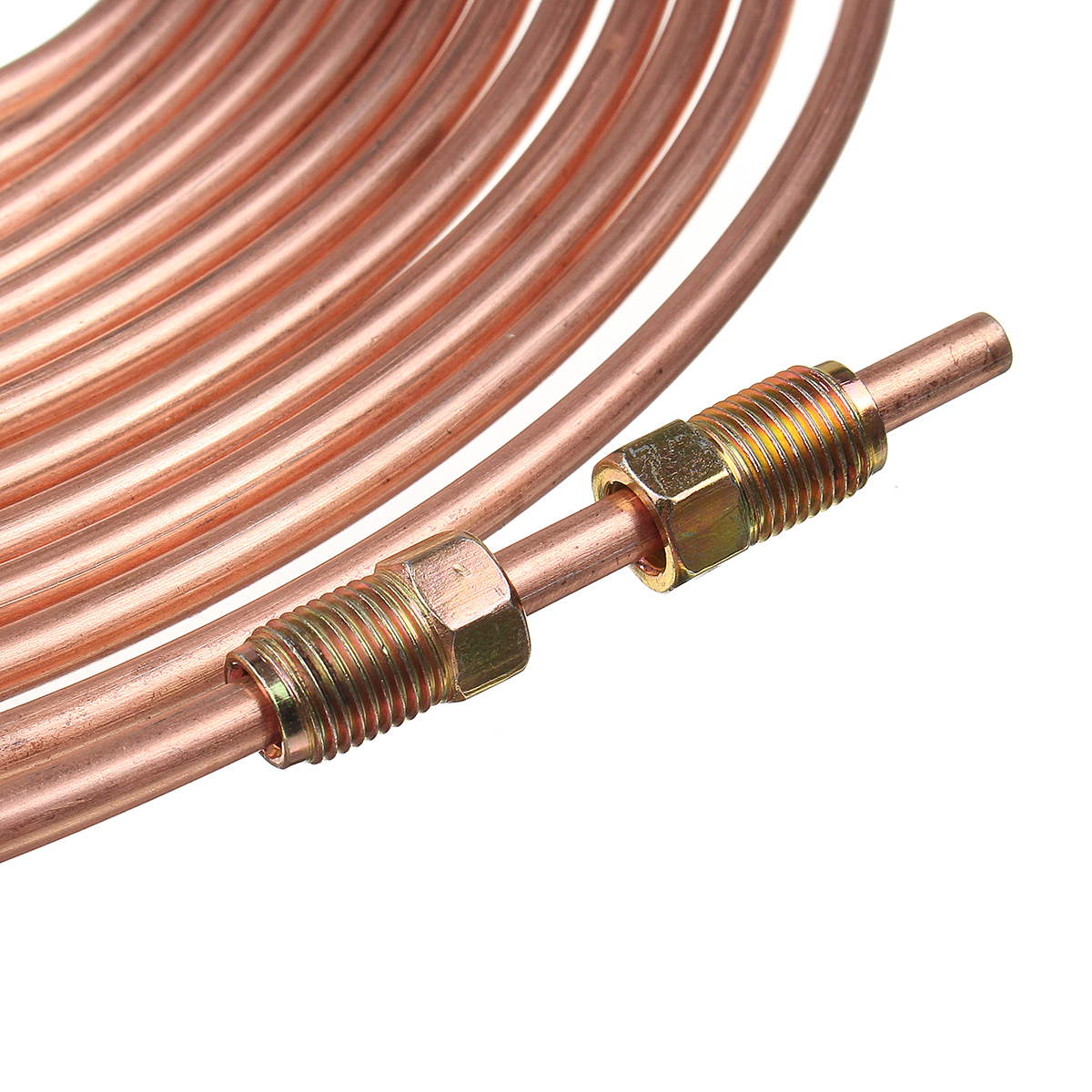 Roll-Copper-Steel-25-ft-316quot-Brake-Line-Pipe-Tubing-with-20-Pcs-Kit-Fittings-Brake-Female-Male-Nu-1543212-8