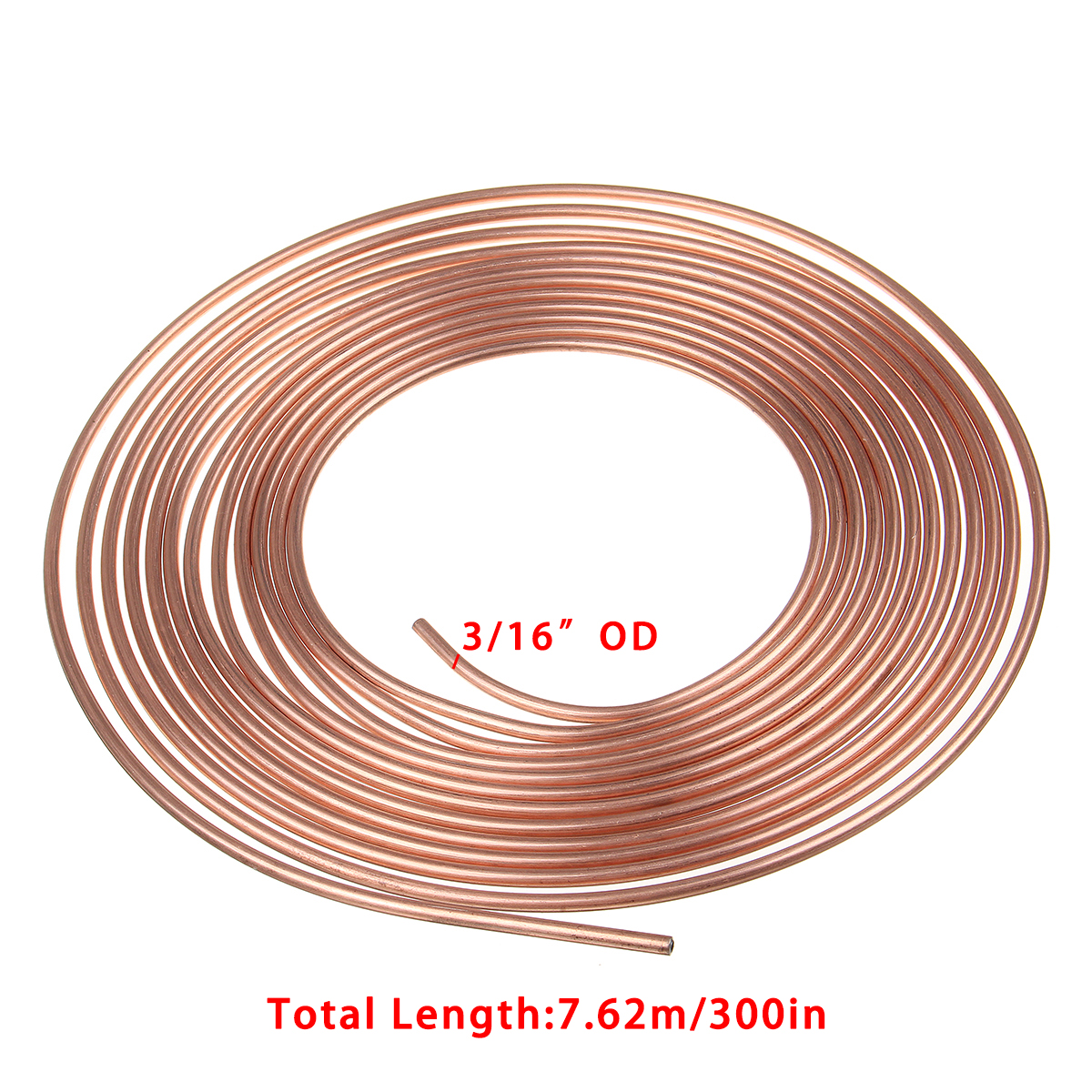 Roll-Copper-Steel-25-ft-316quot-Brake-Line-Pipe-Tubing-with-20-Pcs-Kit-Fittings-Brake-Female-Male-Nu-1543212-9