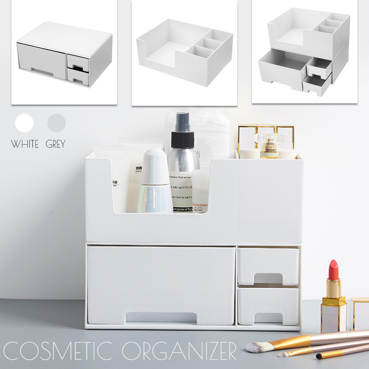 SingleDouble-TopBottomTiers-Desktop-Plastic-Organizer-Makeup-Cosmetic-Storage-Box-1441908-1