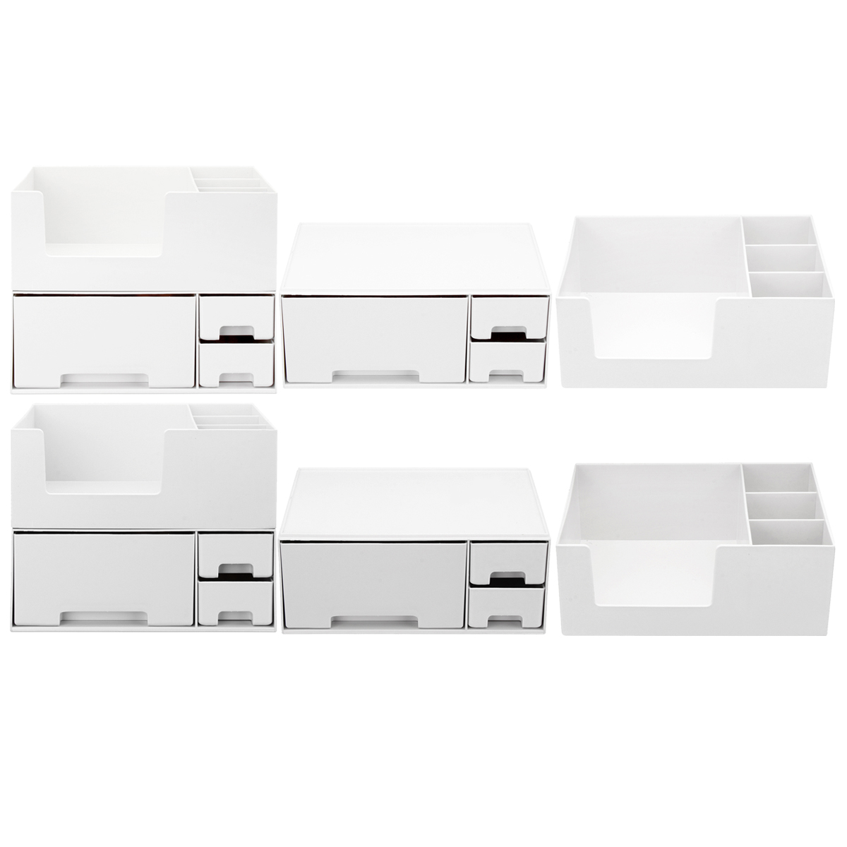 SingleDouble-TopBottomTiers-Desktop-Plastic-Organizer-Makeup-Cosmetic-Storage-Box-1441908-4