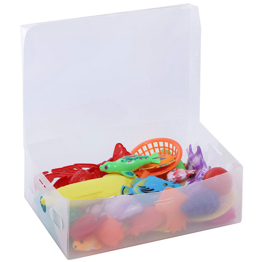 Transparent-Plastic-Shoe-Storage-Box-Stackable-Tidy-Display-Organizer-Single-Box-1389409-3