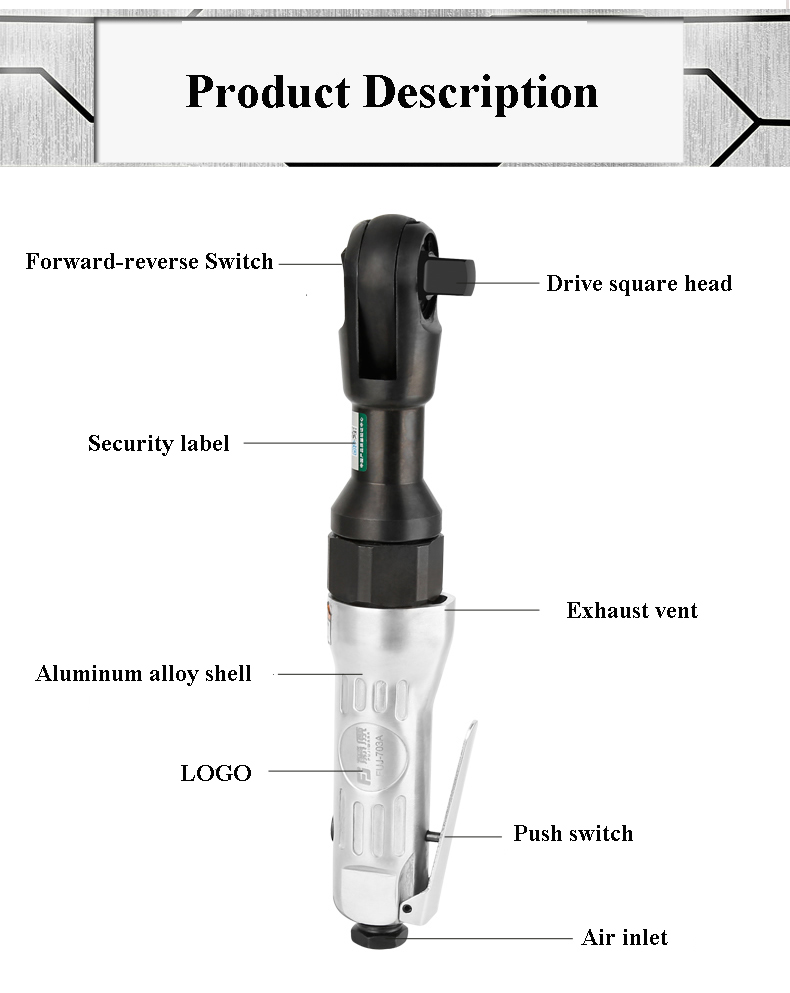 FUJIWARA-Air-Pneumatic-Wrench-12quot-68NM-Industrial-Grade-Powerful-Ratchet-Spanner-High-Torque-Smal-1747196-1