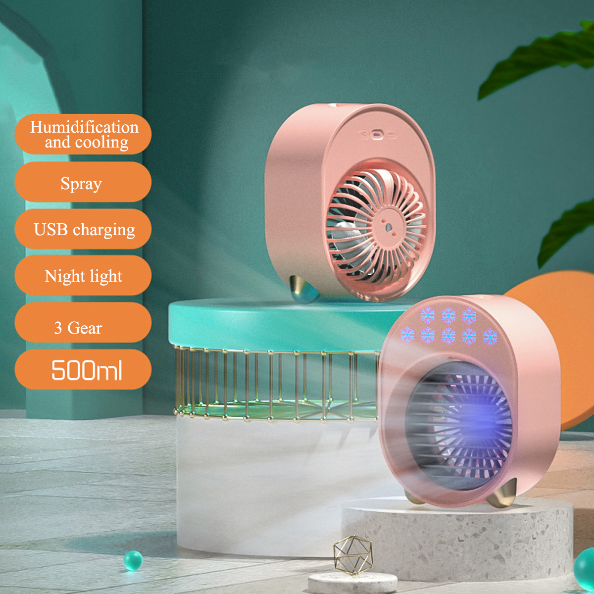 Bakeey-3-Gear-Mini-Water-Cooling-Fan-Spray-Humidification-Portable-Colorful-Night-Light-Air-Cooler-T-1838417-11