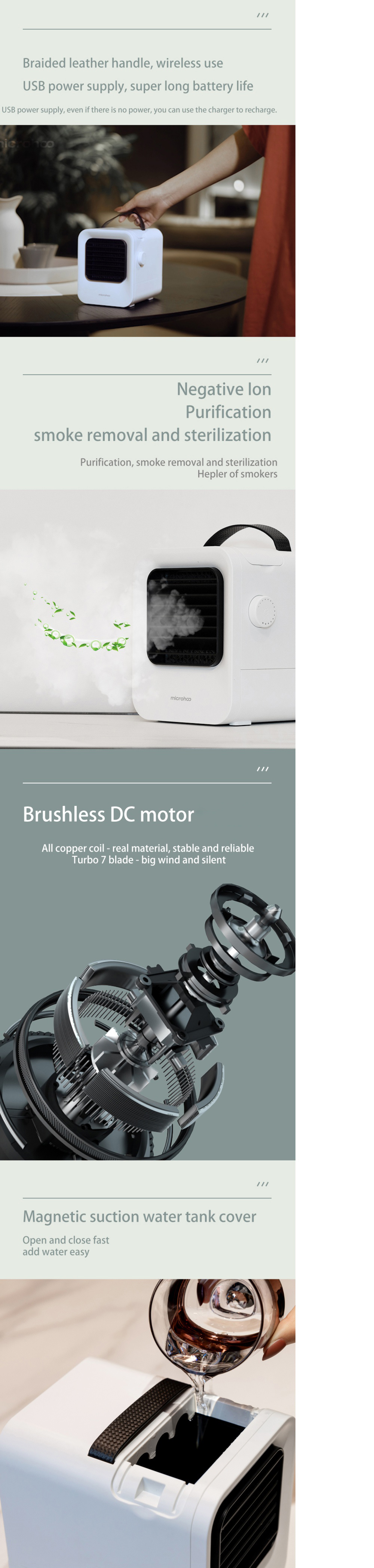 Microhoo-MH02D-Portable-USB-Air-Conditioning-4000mAh-Built-in-Battery-25ms-Cooling-Fan-Negative-Ion--1822648-8